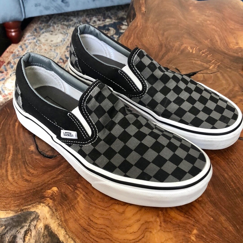 Checkered Vans - Slip on